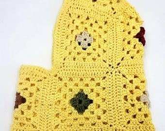 Granny Square Balaclava - Cotton - Crochet
