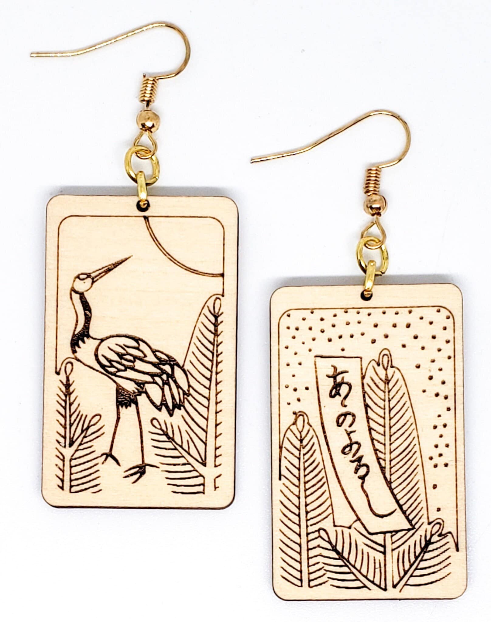 Hanafuda Card Earrings