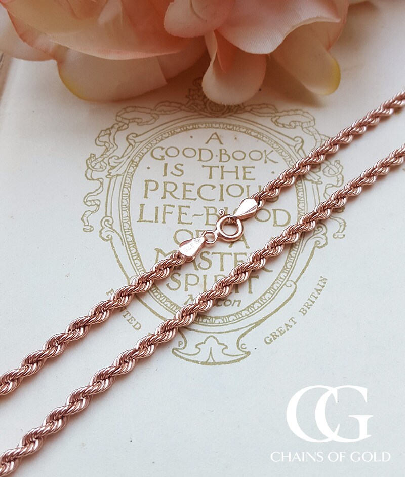 Men's Ladies 9ct Rose Gold Diamond Cut 