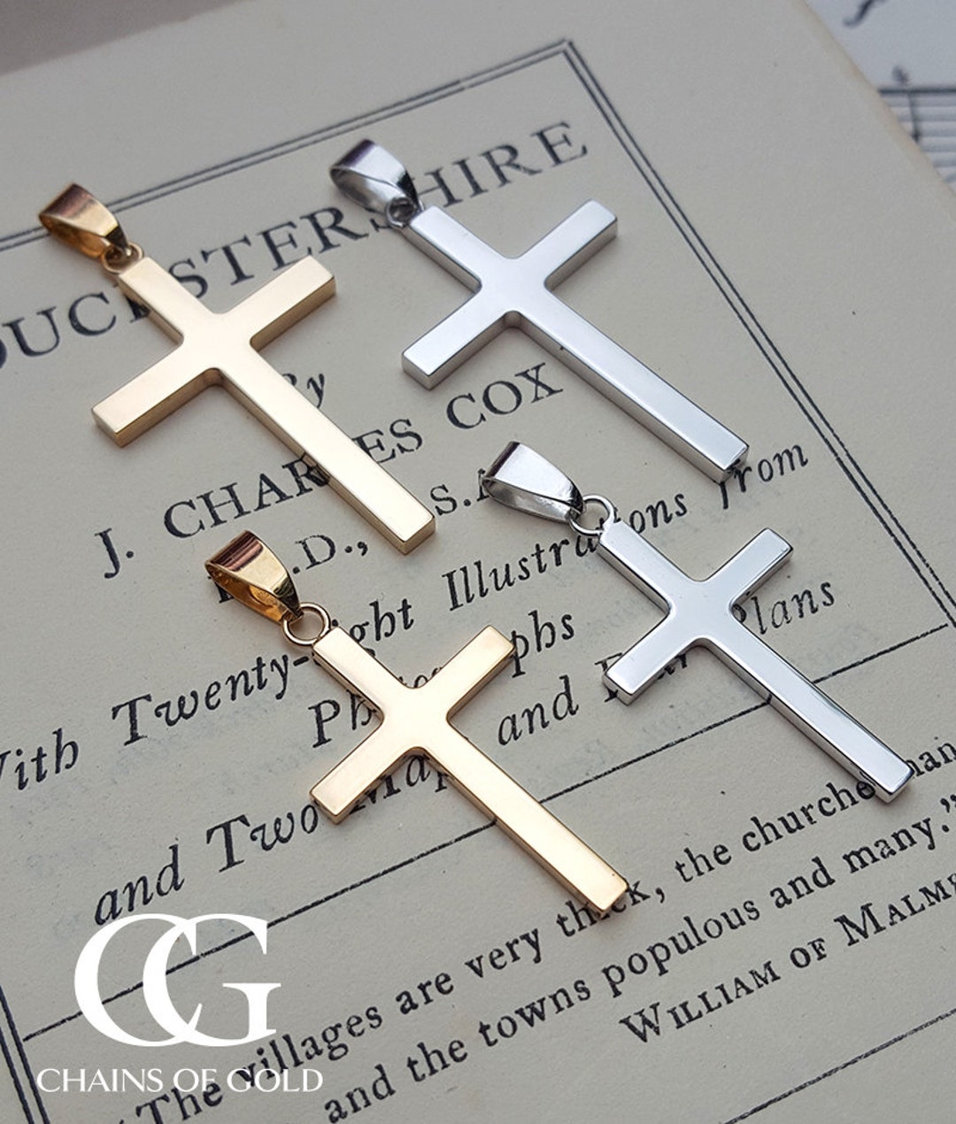 Etsy cross deals necklaces