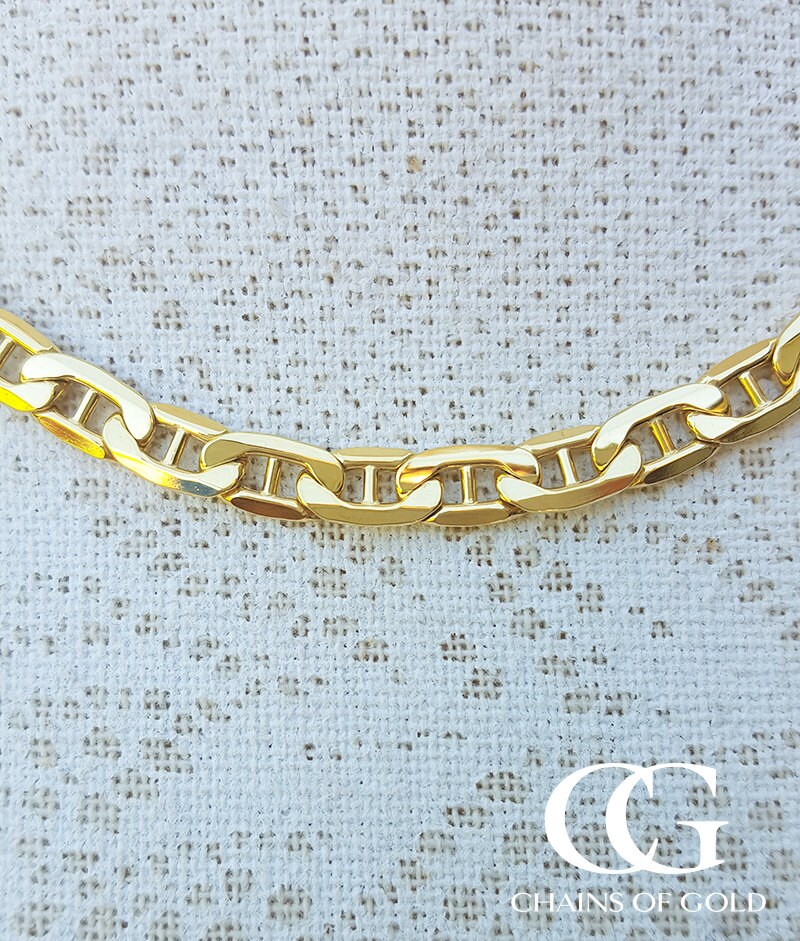 9ct gold anchor best sale chain