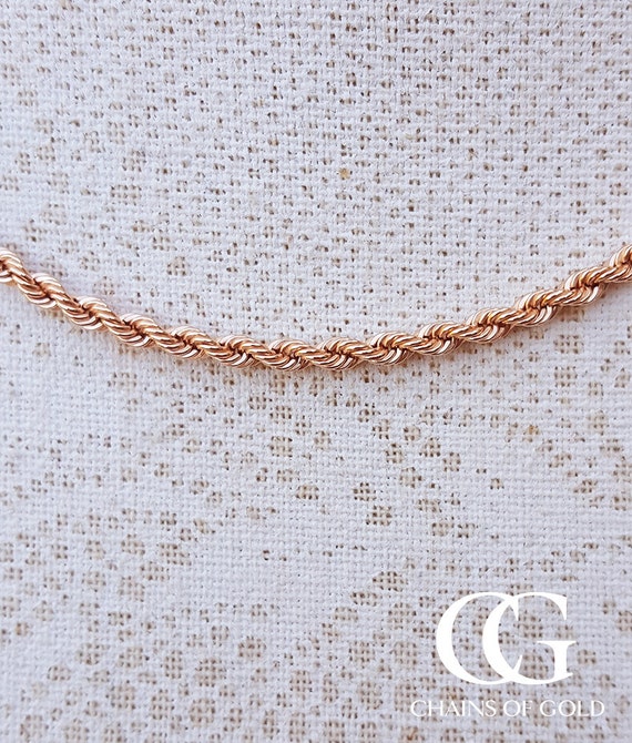 Men's Ladies 9ct Rose Gold Diamond Cut 