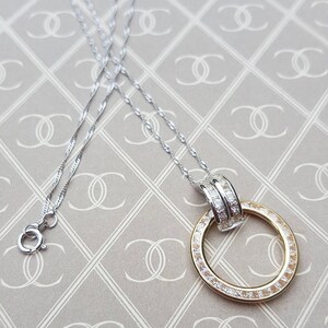 9ct Yellow and White Gold Earth and Heaven Necklet main image 1