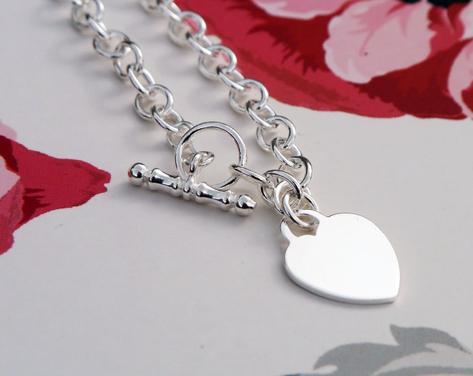 Sterling Silver Belcher Necklace With 