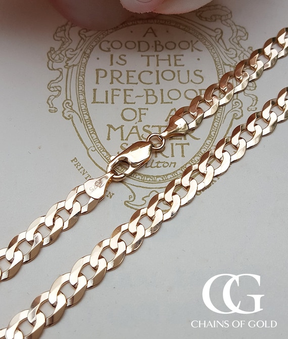 Men's 9ct Yellow Gold 7mm Diamond Cut 