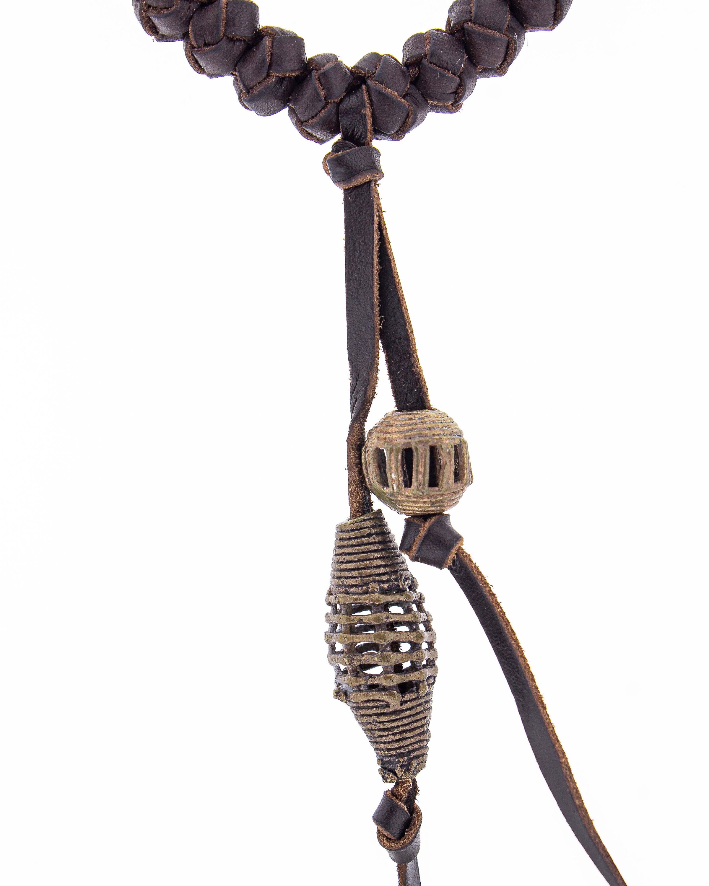 Collar de Cuero Nudos de Gargantilla de Piel - Etsy España