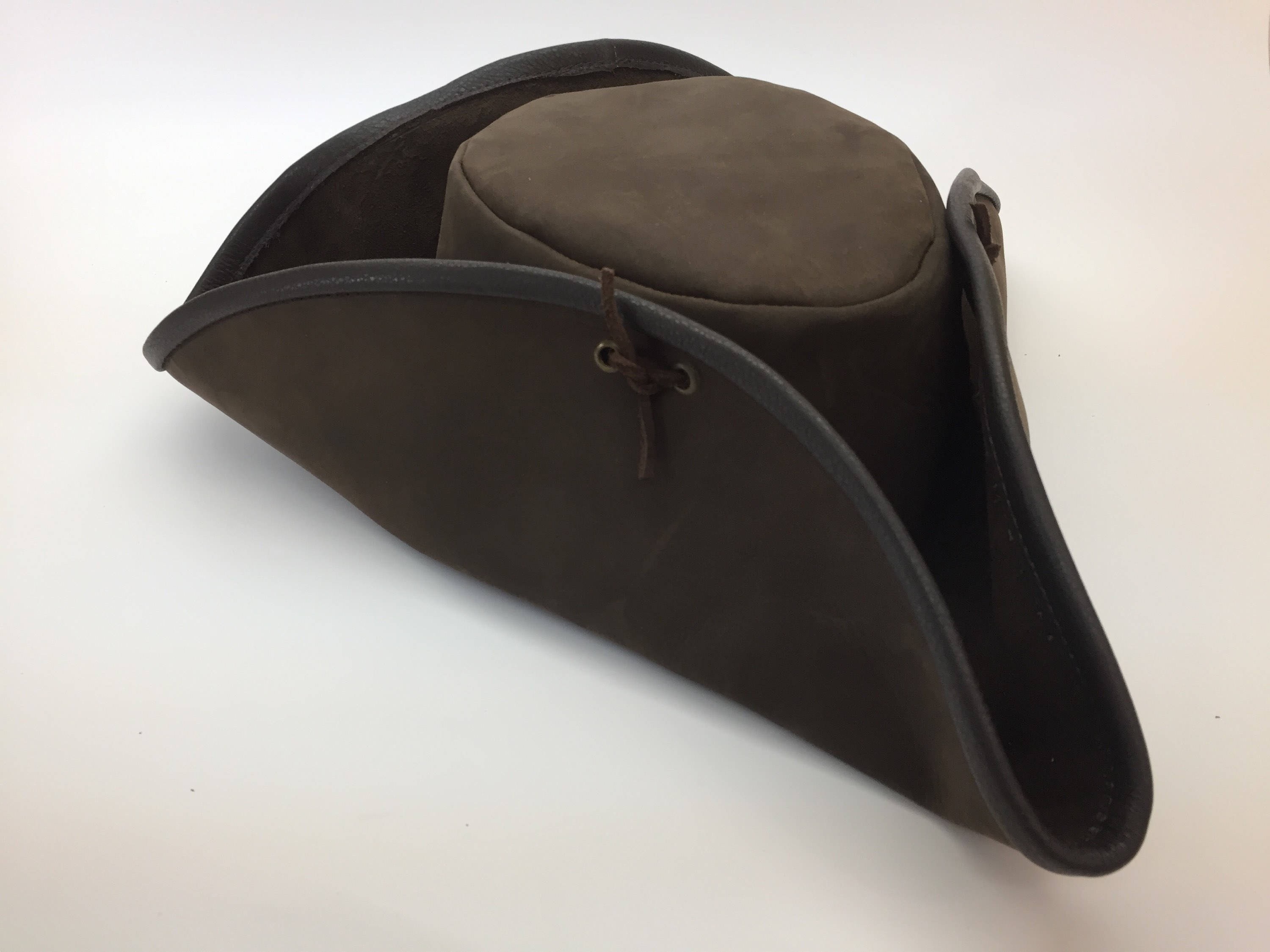 Leather Tricorn Pirate Hat LARP SCA Renaissance Etsy UK