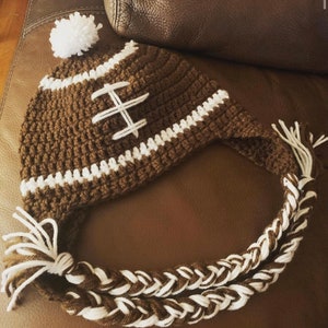 Crochet Football Boys Hat
