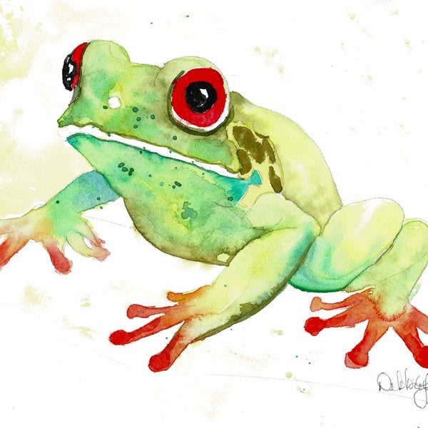 DIGITAL ONLY- Frog Watercolor Worksheets on YouTube