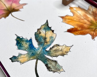 DIGITAL ONLY- Autumn's Beauty Watercolor Worksheets on YouTube