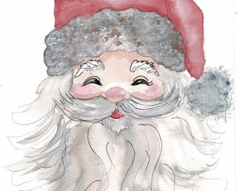 DIGITAL ONLY- Santa Watercolor Worksheets on YouTube