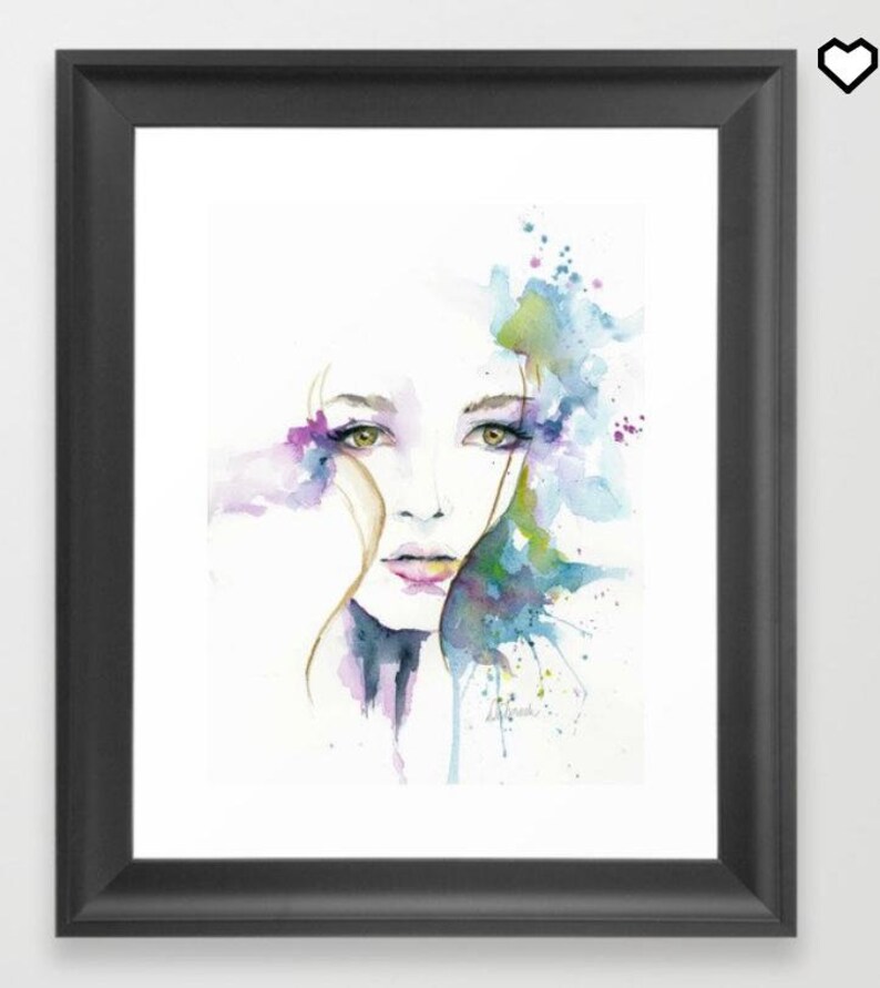 Boho Art print / unframed Blue Wall Art / Empowering Art Etsy