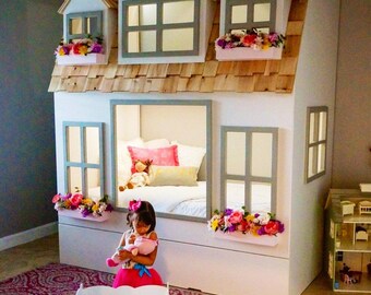 girls cottage bed