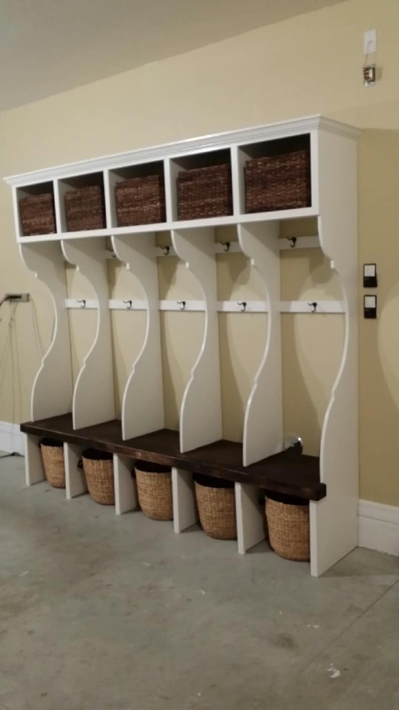Handcrafted Custom Mudroom / Garage Wall Unit. Lockers for Etsy