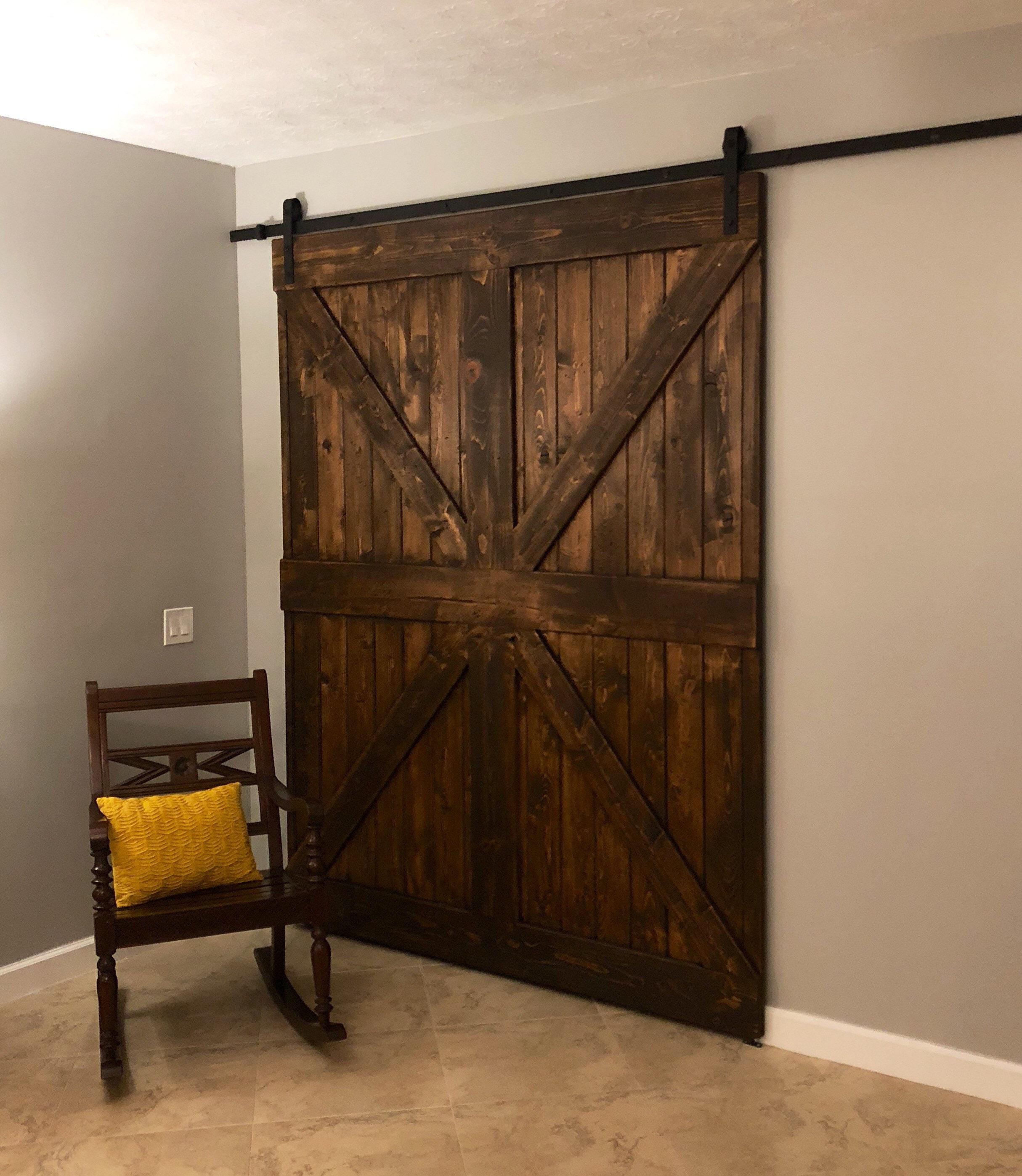 Farmhouse Rustic Barn Door Sliding Barn Door Farmhouse Style Etsy