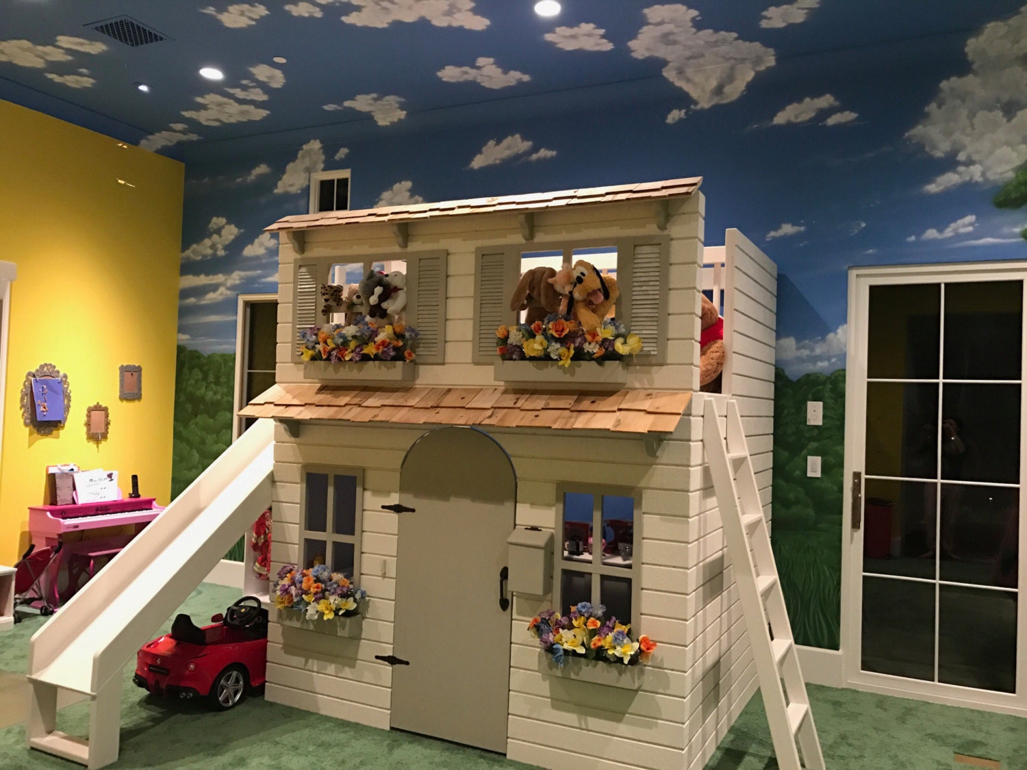 The Ultimate Dollhouse Cottage Playhouse with Slide Can be Etsy