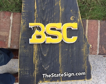 Birmingham Southern College Panthers state sign. BSC