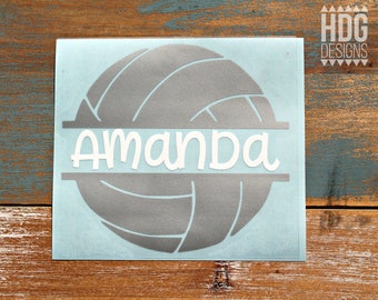 Volleyball Name Decal - Volleyball Name Sticker - Name decal - Vinyl decal - Car decal - Name Sticker - Vinyl Sticker - Laptop decal