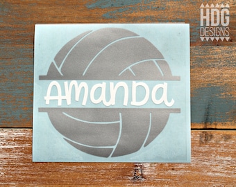 Volleyball Name Decal - Volleyball Name Sticker - Name decal - Vinyl decal - Car decal - Name Sticker - Vinyl Sticker - Laptop decal