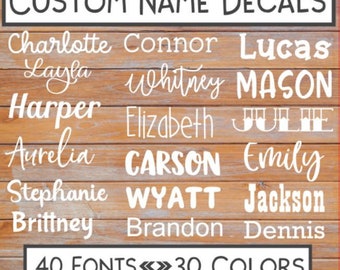 Name Decal - Name Sticker - Vinyl Decal - Vinyl Sticker - Laptop Decal - Stanley decal - Yeti Decal - Car Sticker - Computer decal - Sticker