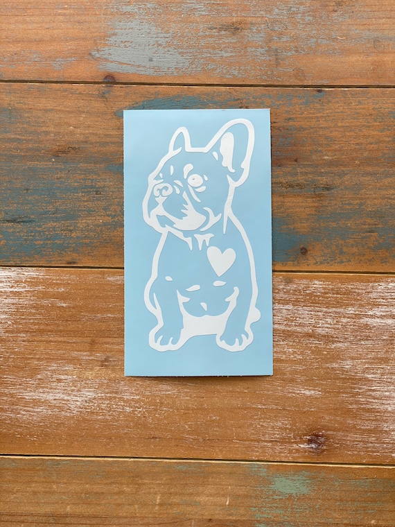 Frenchie Decal - French Bulldog decal - Dog Decal - Frenchie Sticker - Dog Sticker - Car Decal - Yeti Decal - Vinyl decal  - Vinyl sticker