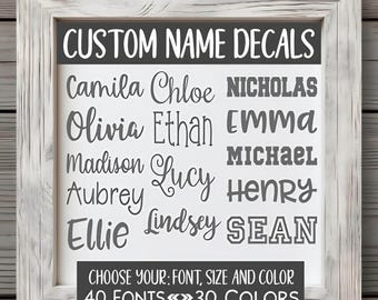 Name Decal - Personalized Decal - Custom Sticker