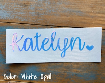 Name Decal - Vinyl Decal  - Vinyl Sticker - Yeti Decal - Vinyl Name Decal - Tumbler Decal - Name Sticker - Holographic Name Decal