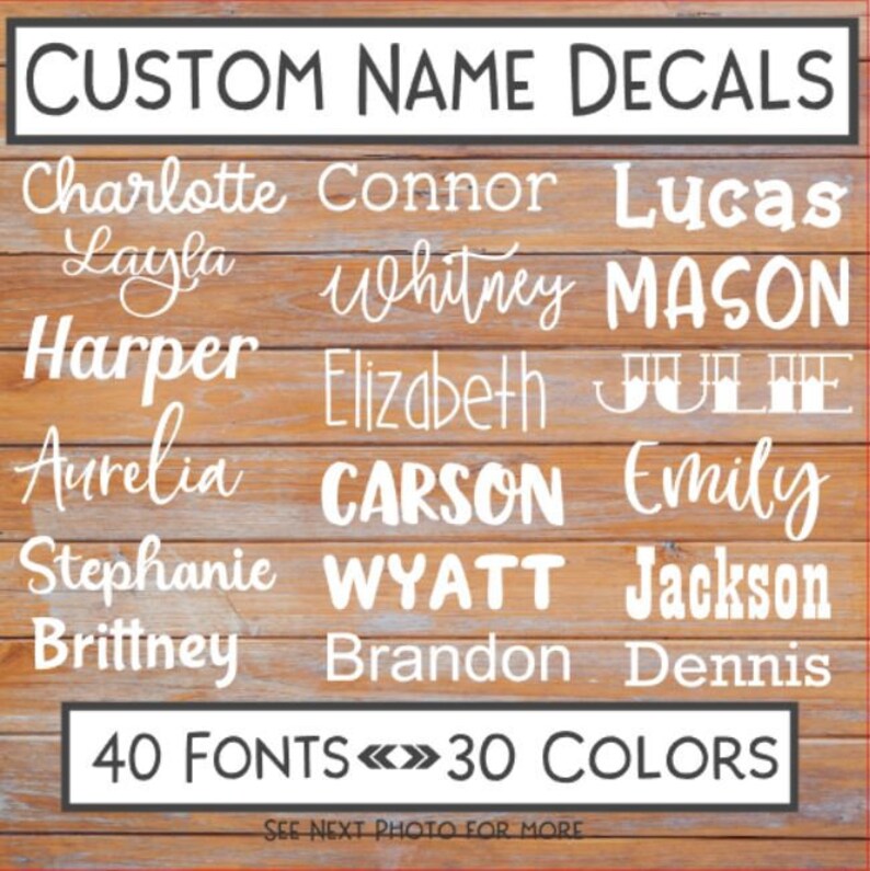 Name Decal - Name Sticker - Vinyl Decal - Vinyl Sticker - Laptop Decal - Tumbler decal - Yeti Decal - Car Sticker - Computer decal - Sticker 