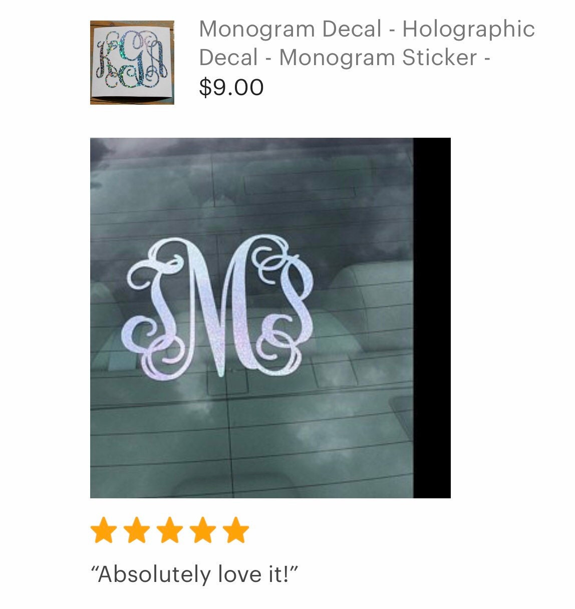 Monogram Decal - Yeti Decal - Car Decal - Vinyl Decal - Etsy