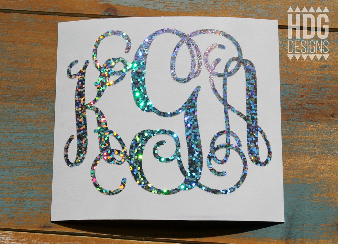 Monogram Decal - Yeti Decal - Car Decal - Vinyl Decal - Etsy
