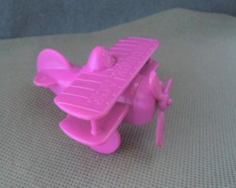 Vintage Grimace Ace  McDonald's Happy Meal toy, Purple air plane , 1990's Fast food toy