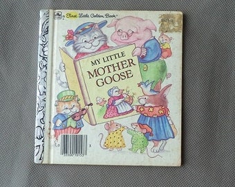 Vintage Little Golden book ,My Little Mother Goose,1981 children's story book ,janetjcrafts