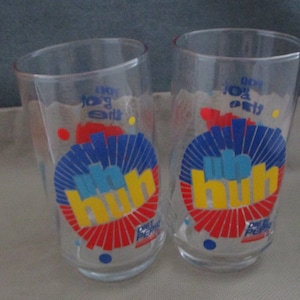 Vintage Diet Pepsi  drinking glasses 1990  you got the right this baby tumbles Genuine Pepsi Advertising  janetjcrafts