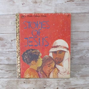 Vintage Little Golden Book Stories of Jesus 1974 children&#39;s story book Western publishing company JanetJcrafts