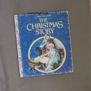 Vintage The Christmas Story  , A Little Golden Book, Christmas children&#39;s book  ,Vintage 1952 Children&#39;s story book, janetjcrafts