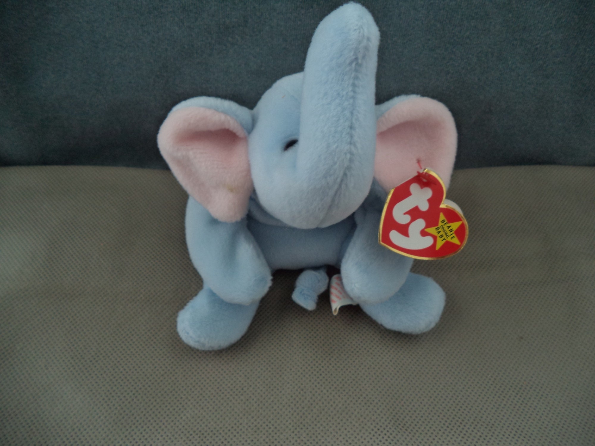 Ty Beanie Babies Light Blue Elephant 1995 Ty Beanie Babies - Etsy