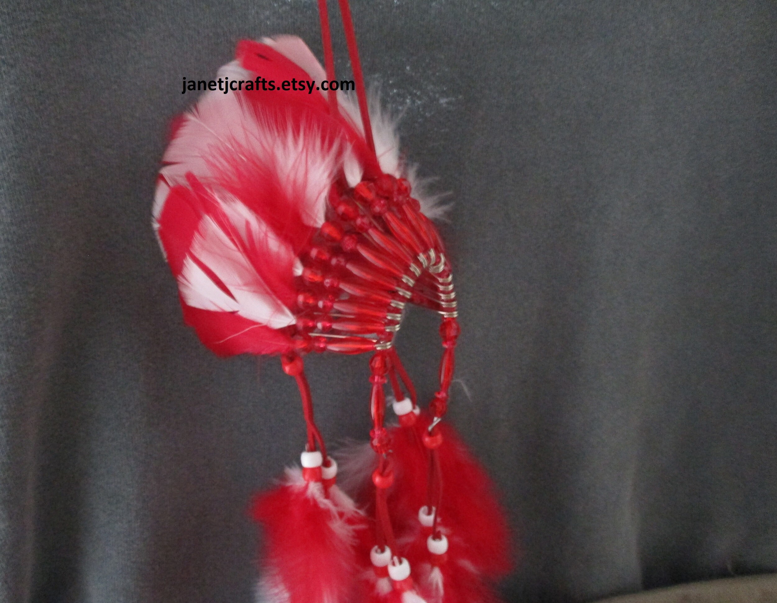 Car Accessories for men Rear view mirror charm Hand made Red Etsy