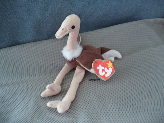 stretchy the ostrich beanie baby 1993