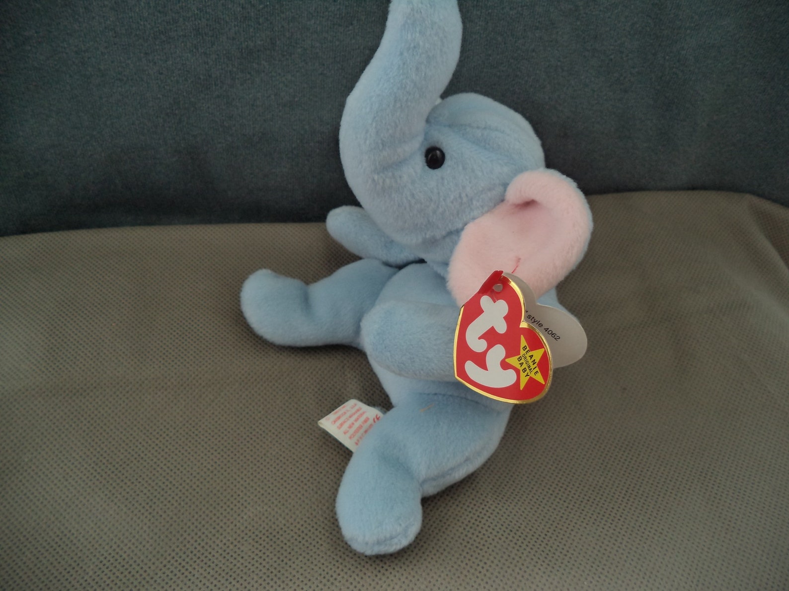 Ty Beanie Babies Light Blue Elephant 1995 Ty Beanie Babies Etsy