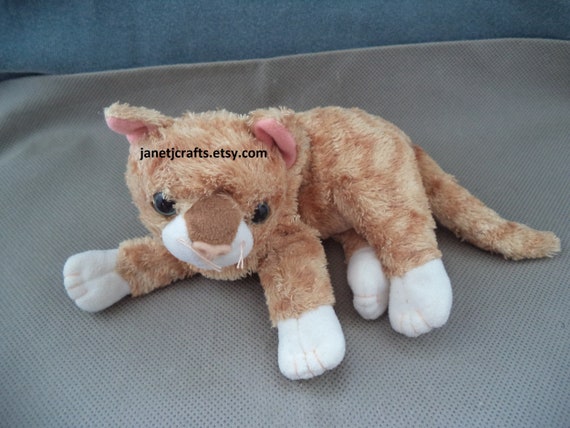 Ty Beanie Babies 02 Mattie Orange Tabby Cat P E Pellets Etsy Australia