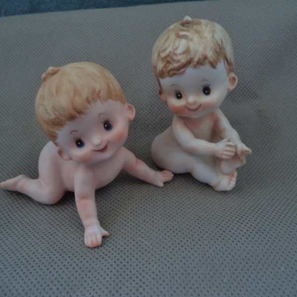 Figurine Vintage Bébé Fesse à L'Air - Années 70, Made In Japan - Occasion