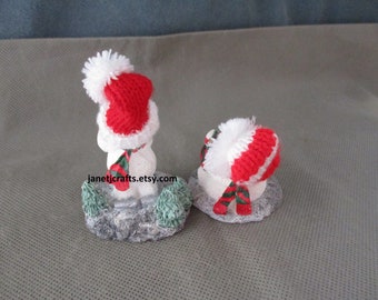 新作ウエア Snowman Figurine Christmas Two Creations Magic Vintage アイドルグッズ