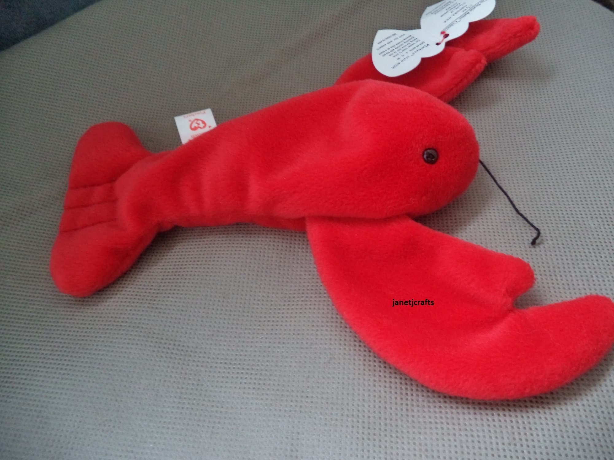TY Beanie Babies Pinchers 1993 Lobster P V C pellets Style Etsy
