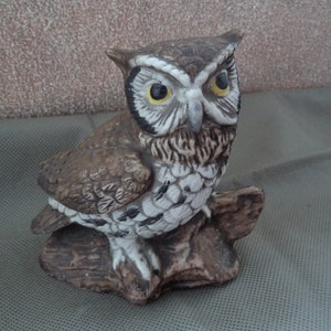 Vintage Homco Owl Figurine 1114 ,Vintage Home Interior ,Replacement  Homco owl figurine , 1980&#39;s Homco, Owl Statue JanetJcrafts
