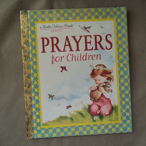 Vintage Prayer for Children Little Golden Book (1980 Edition)