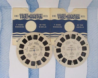 Vintage View-master Reels - 7 More Wonders of the World - Lot of