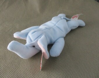 Vintage Ty Beanie Babies blue Elephant  Legend series  McDonald's toy  1999  McDonald's Stuffed Animal  janetjcrafts