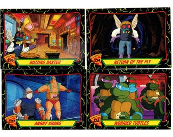 Vintage 1989 Topps Teenage Mutant Ninja Turtles Series 2 ,trading