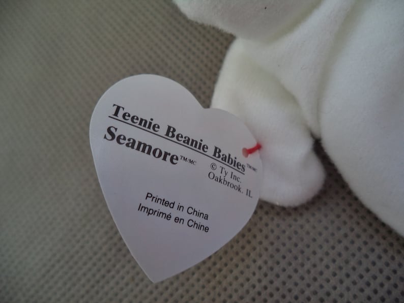 janetjcrafts Ty Teenie Beanie Babies Sea more McDonald/'s Happy meal toy 1993 seamore fast food toy
