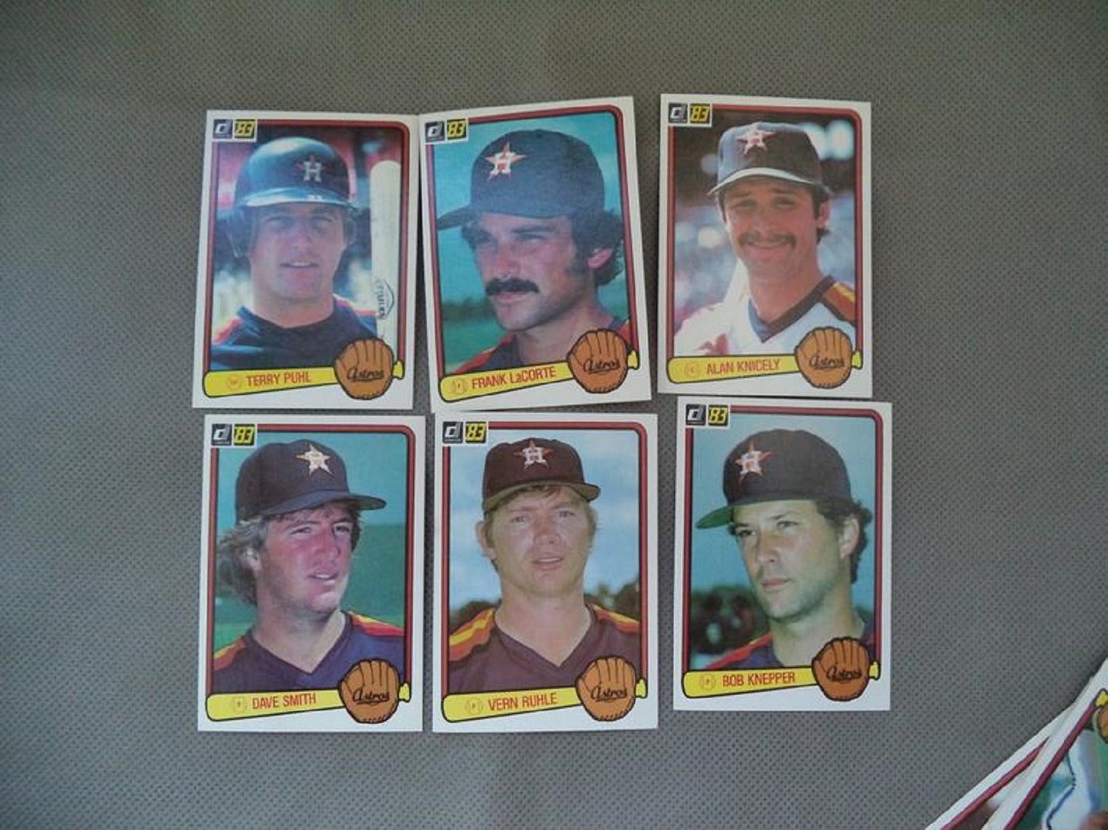 Vintage Houston Astros baseball cards 1983 Donruss trading Etsy